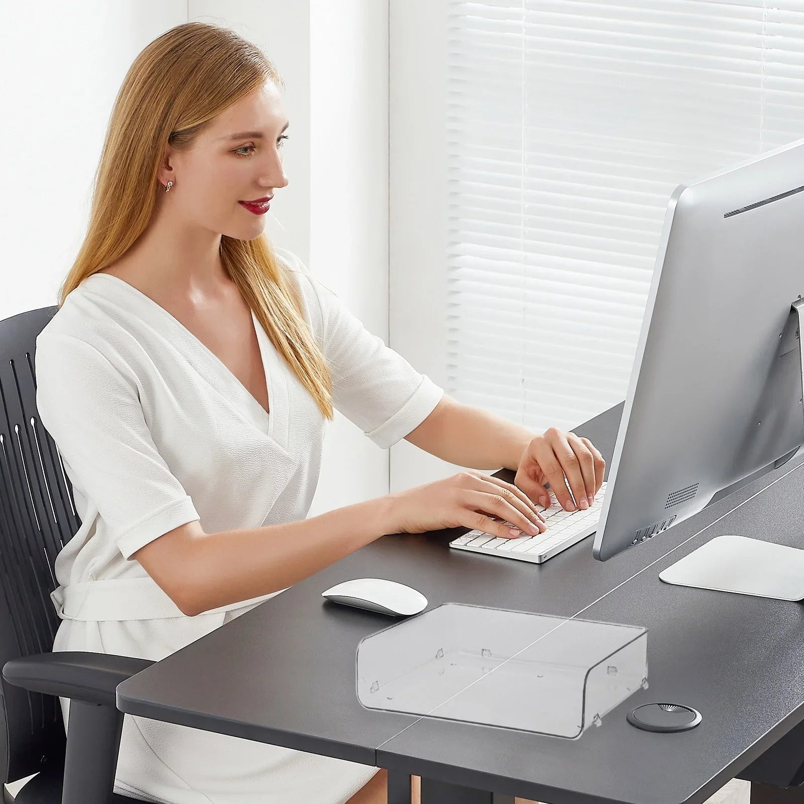 Etagere Bureau - DeskTidy™ - Courte - Mon Espace Rangé