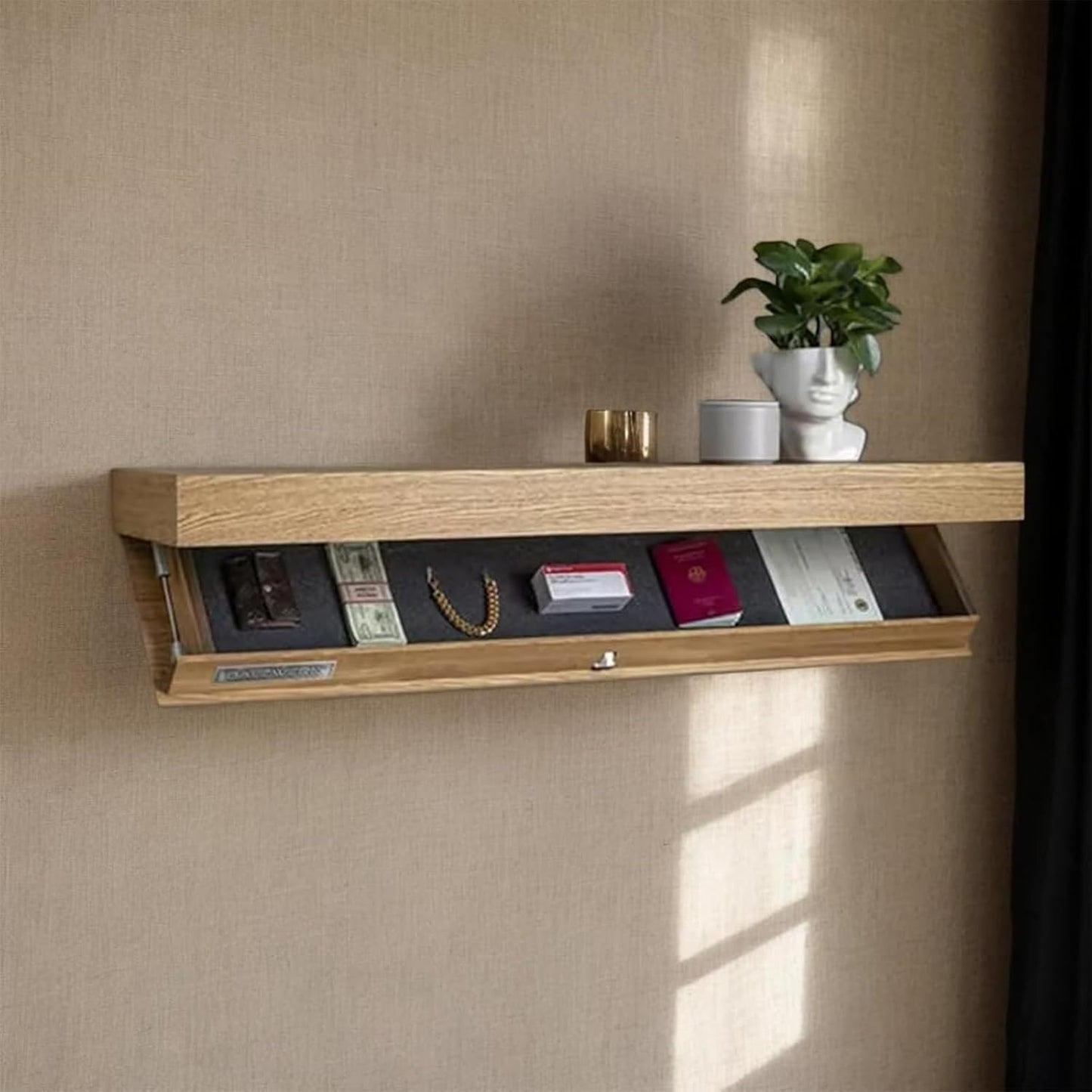 Étagère Murale - MagicShelf™ - Bois Naturel - Mon Espace Rangé