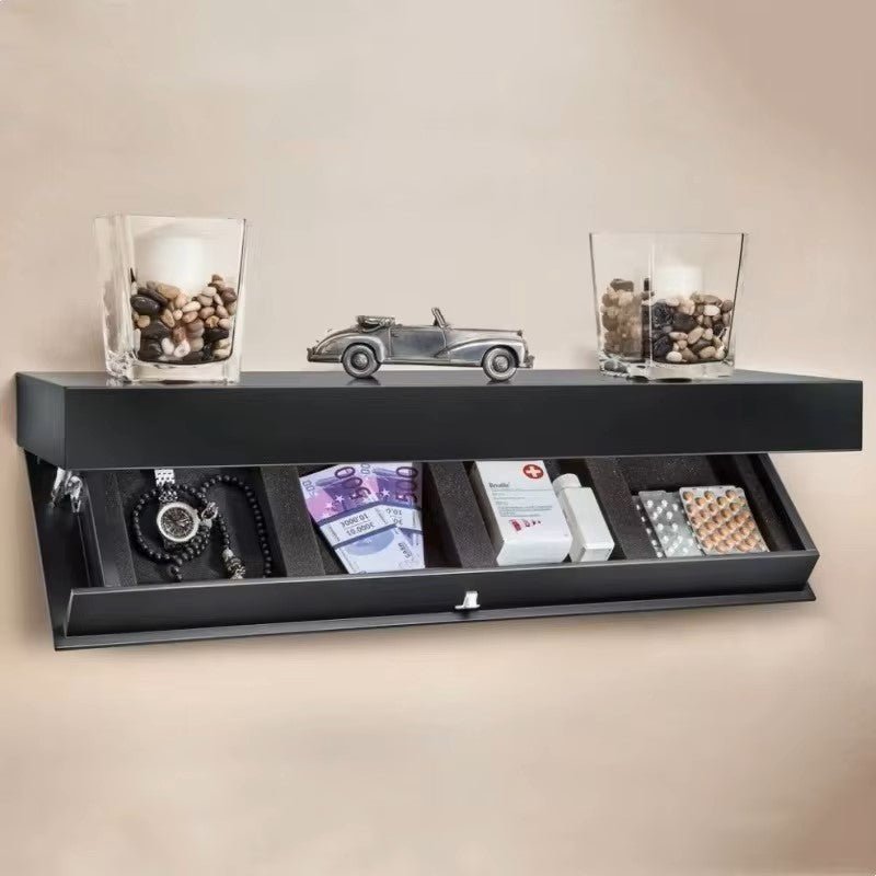 Étagère Murale - MagicShelf™ - Noir Mat - Mon Espace Rangé